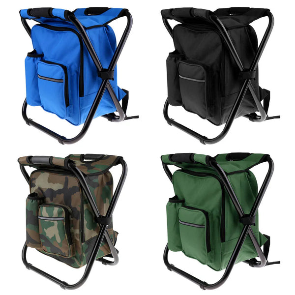 Camping Folding Chair Smart Fishing Chair with Cooler Bag