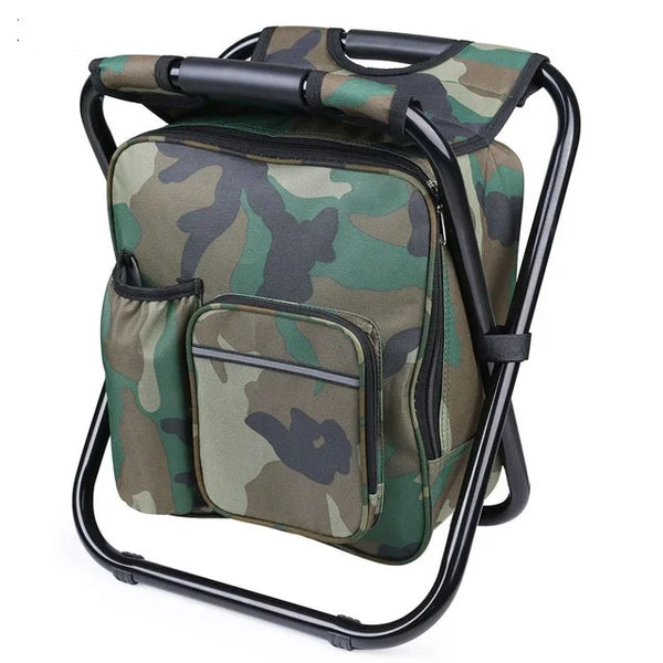 Camping Folding Chair Smart Fishing Chair with Cooler Bag