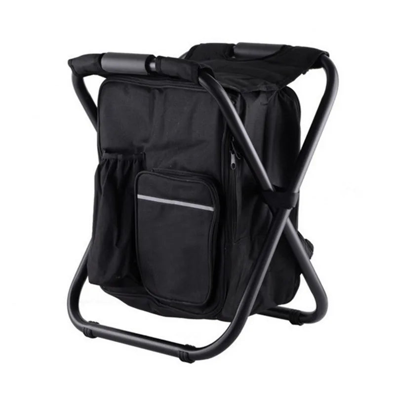 Camping Folding Chair Smart Fishing Chair with Cooler Bag