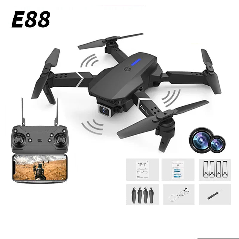 4K Drone 1080P Wide-Angle Camera