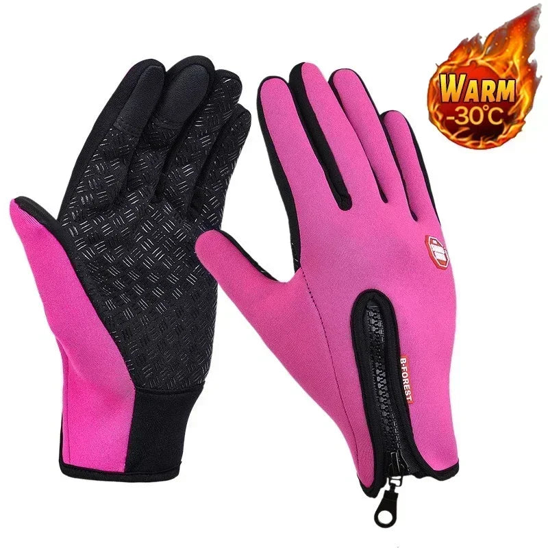 Warm Cold Proof Touchscreen Gloves for Outdoor Activities