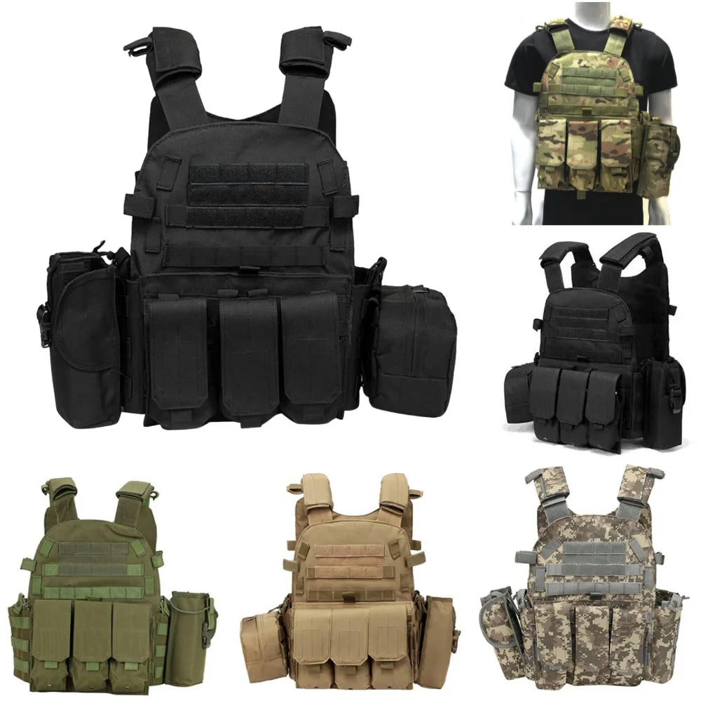 Nylon Chest Rig Molle Vest Combat Waistcoat