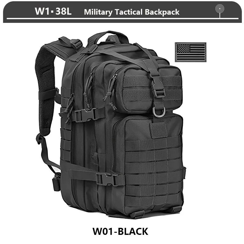 Large Tactical Backpack 45L Hiking Camping Outdoor