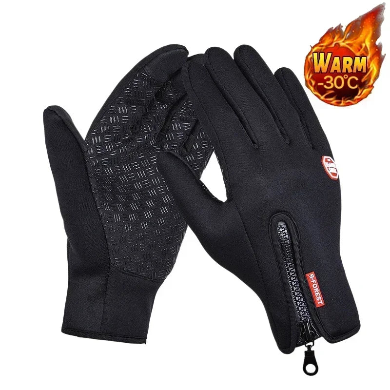 Warm Cold Proof Touchscreen Gloves for Outdoor Activities