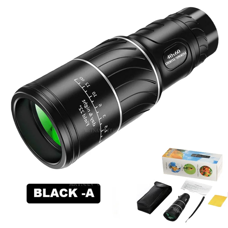 Rubber-Coated Monocular with Dual Focus