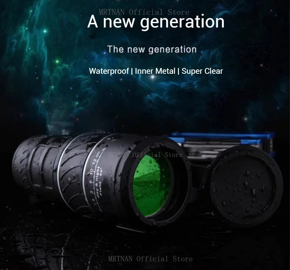 Rubber-Coated Monocular with Dual Focus