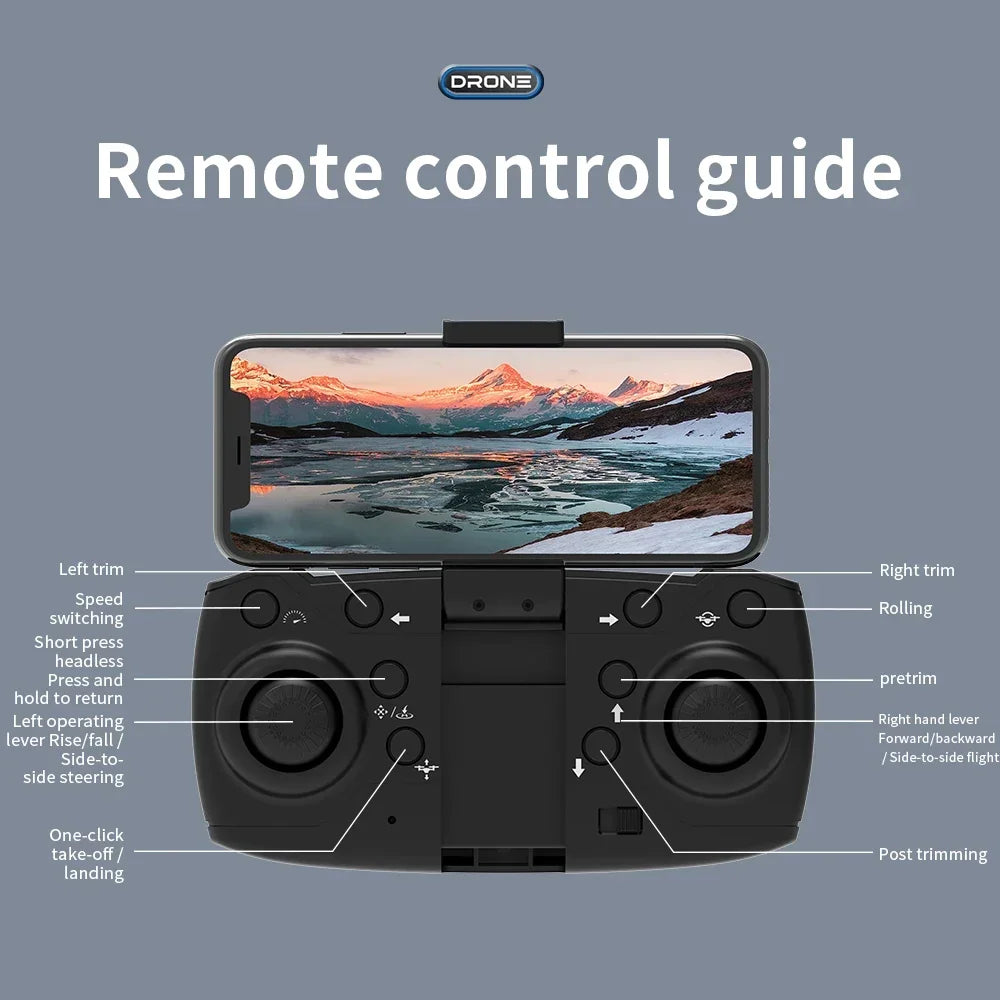 4K Drone 1080P Wide-Angle Camera