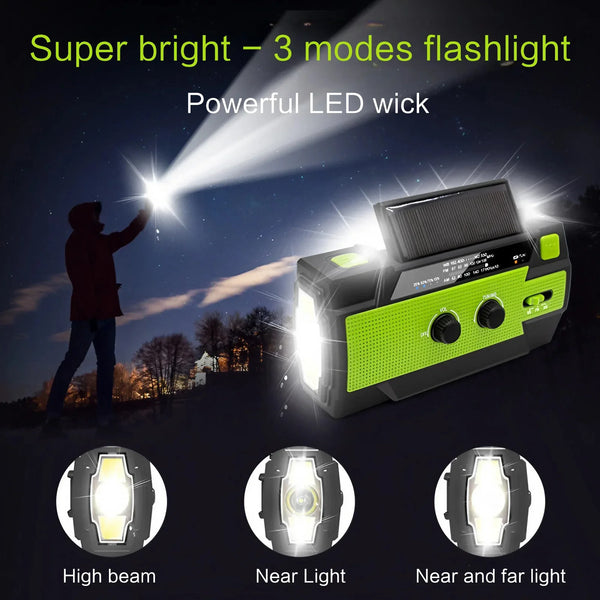 Emergency Radio with Rechargeable LED Light
