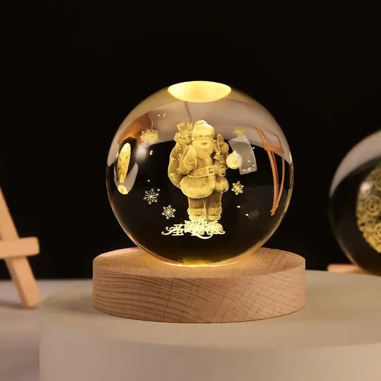 Glowing Planet 3D Crystal Bedside Night Lamp
