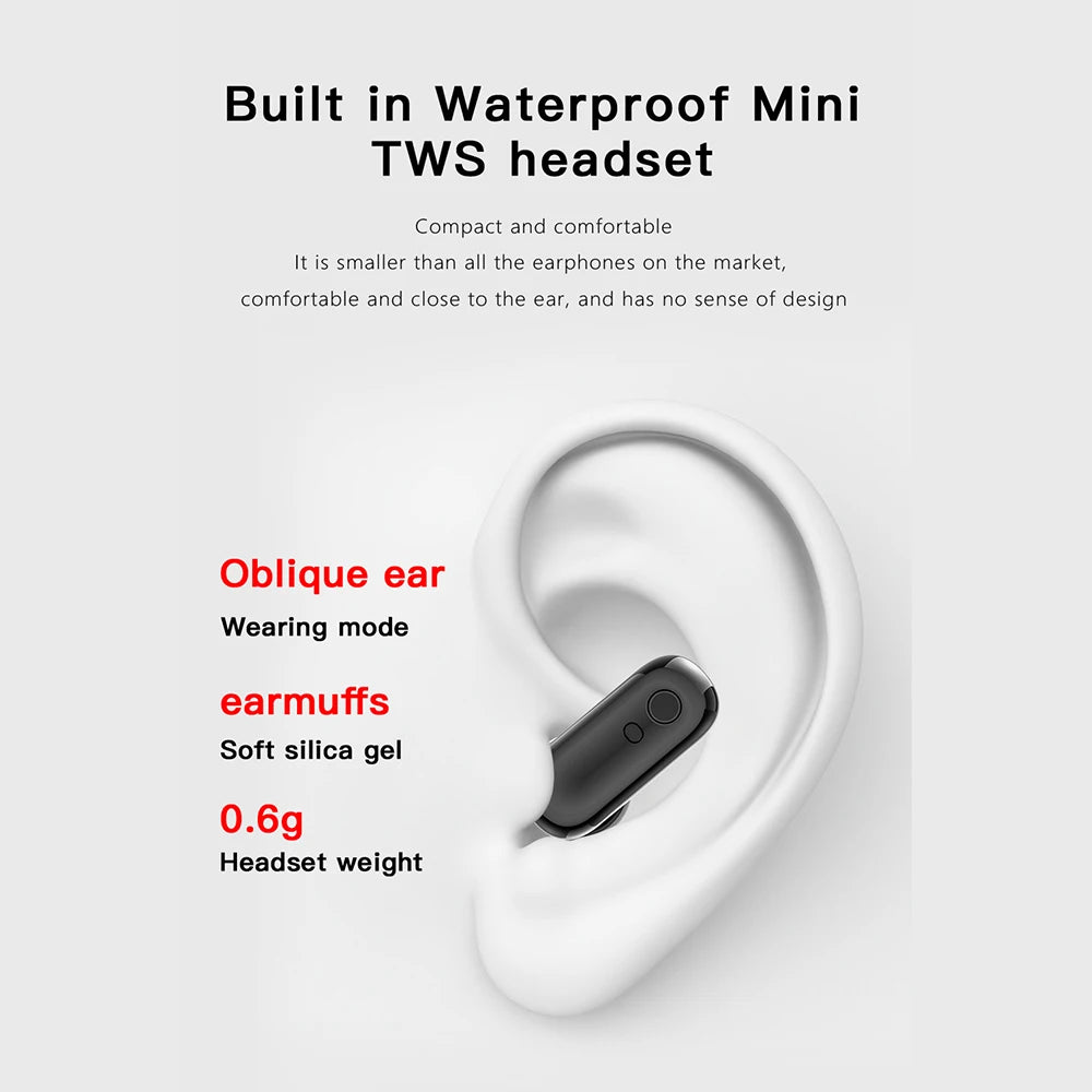 GEJIAN X7 Wireless Dual Headset Smartwatch