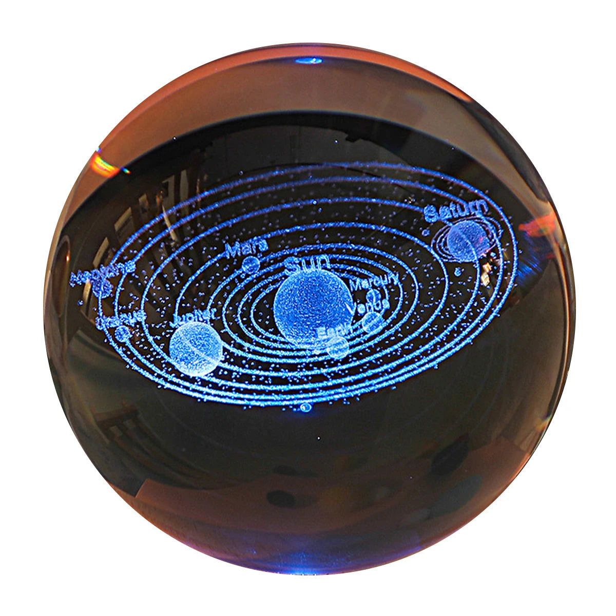 Glowing Planet 3D Crystal Bedside Night Lamp