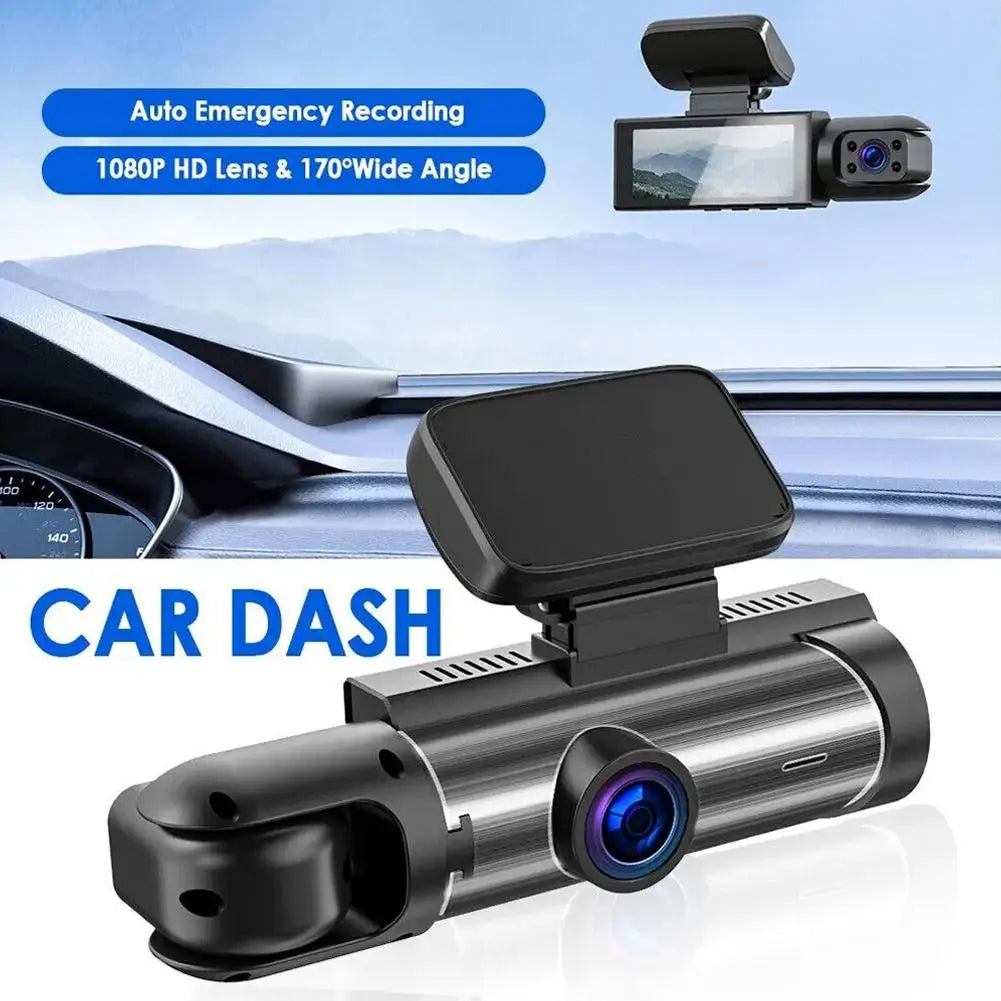 Dual Lens Dash Cam With IR Night Vision
