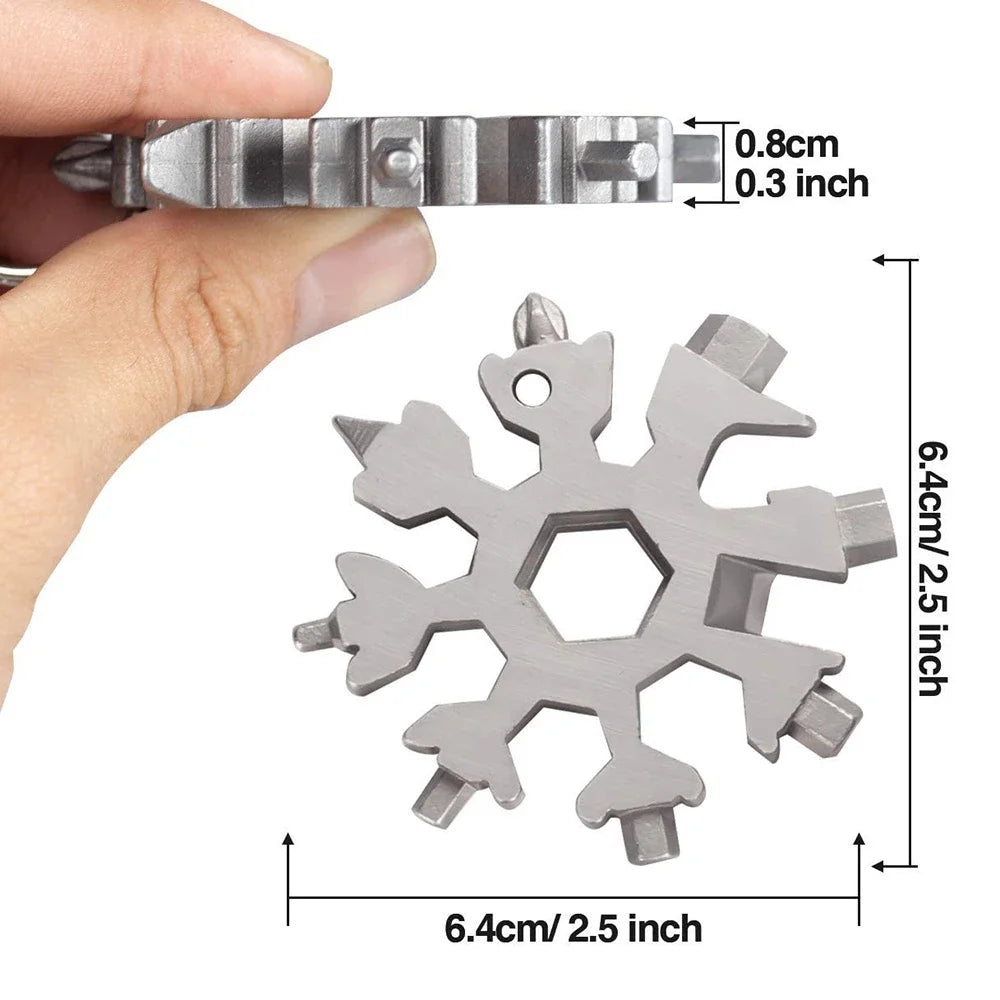 18-in-1 Snowflake Wrench Multi-Tool