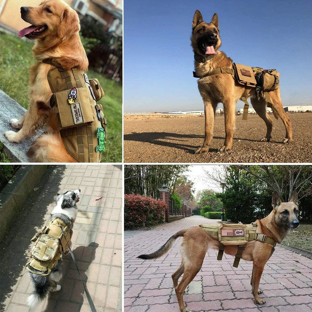 Camouflage Dog Harness for German Shepherds