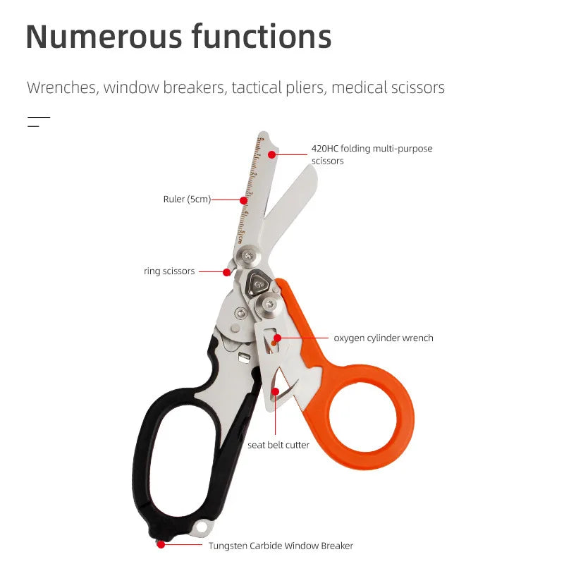 Multifunction Scissors for Outdoor Survival Kits