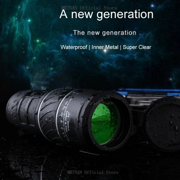 Rubber-Coated Monocular with Dual Focus