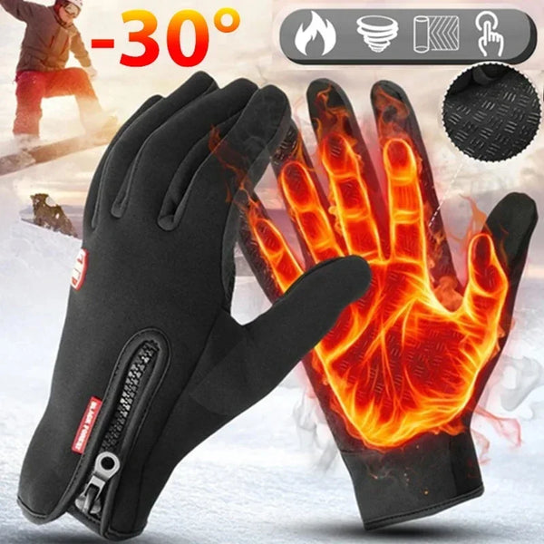 Warm Cold Proof Touchscreen Gloves for Outdoor Activities