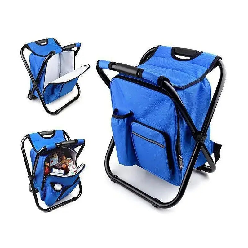 Camping Folding Chair Smart Fishing Chair with Cooler Bag