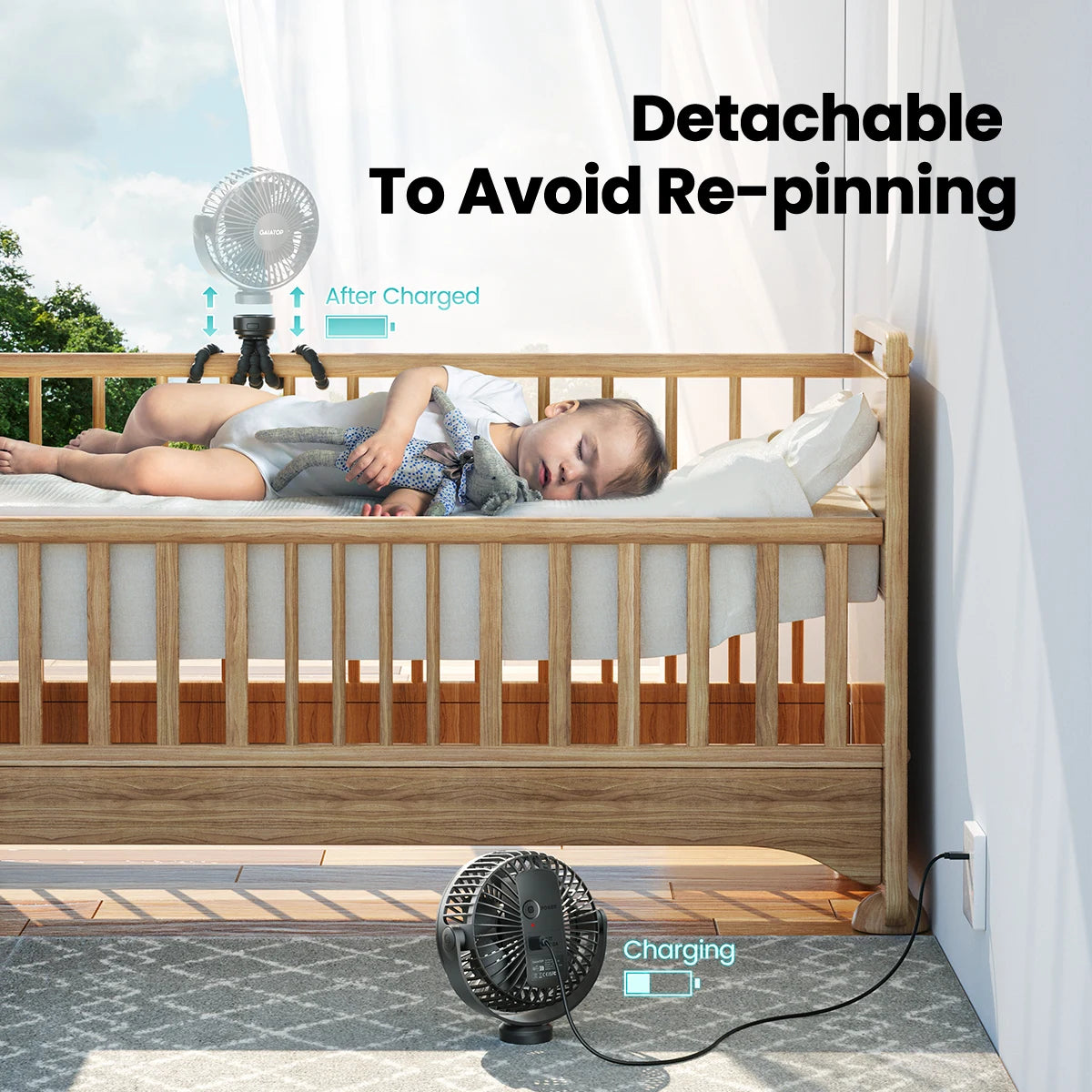 Gaiatop™ Octopus Stroller Fan