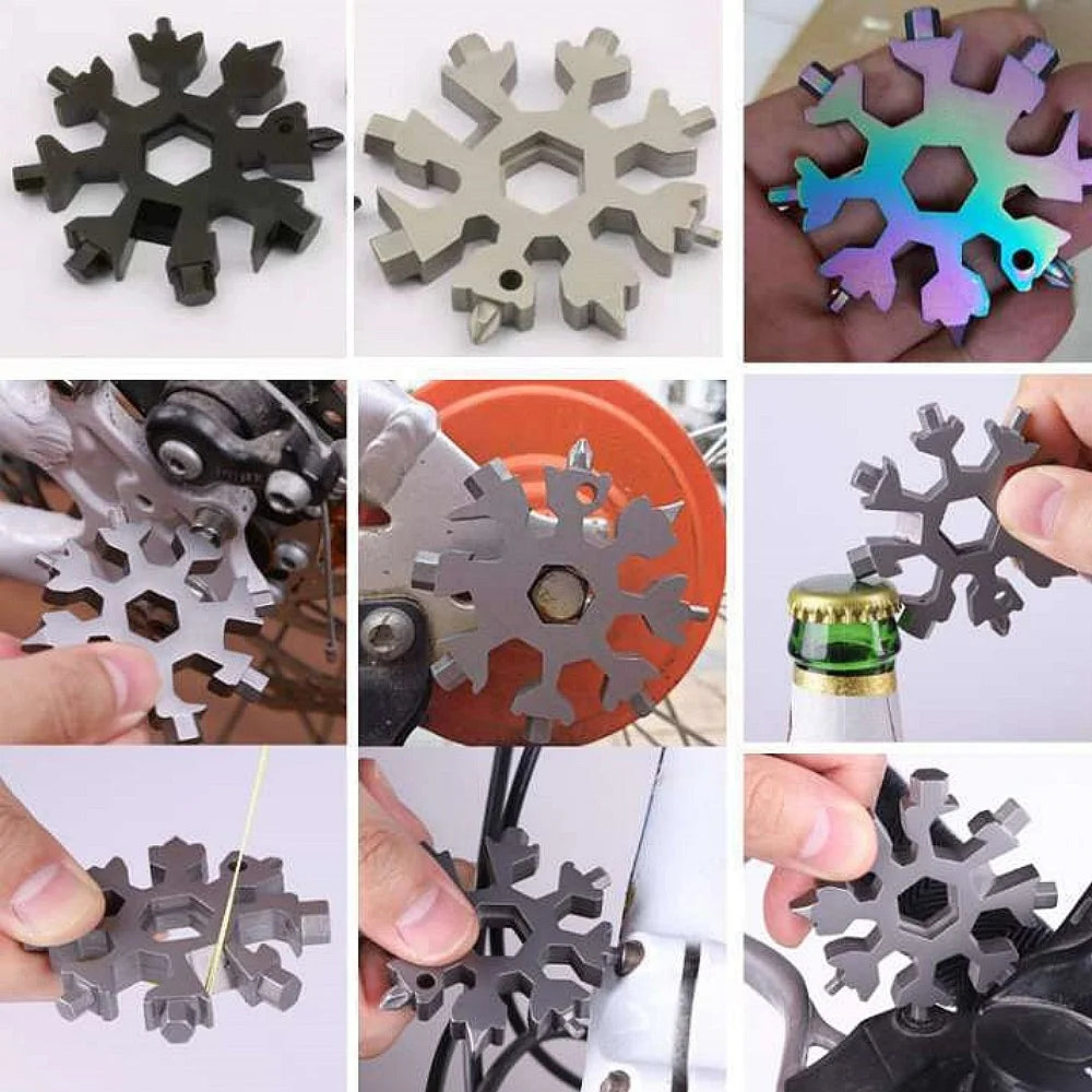 18-in-1 Snowflake Wrench Multi-Tool