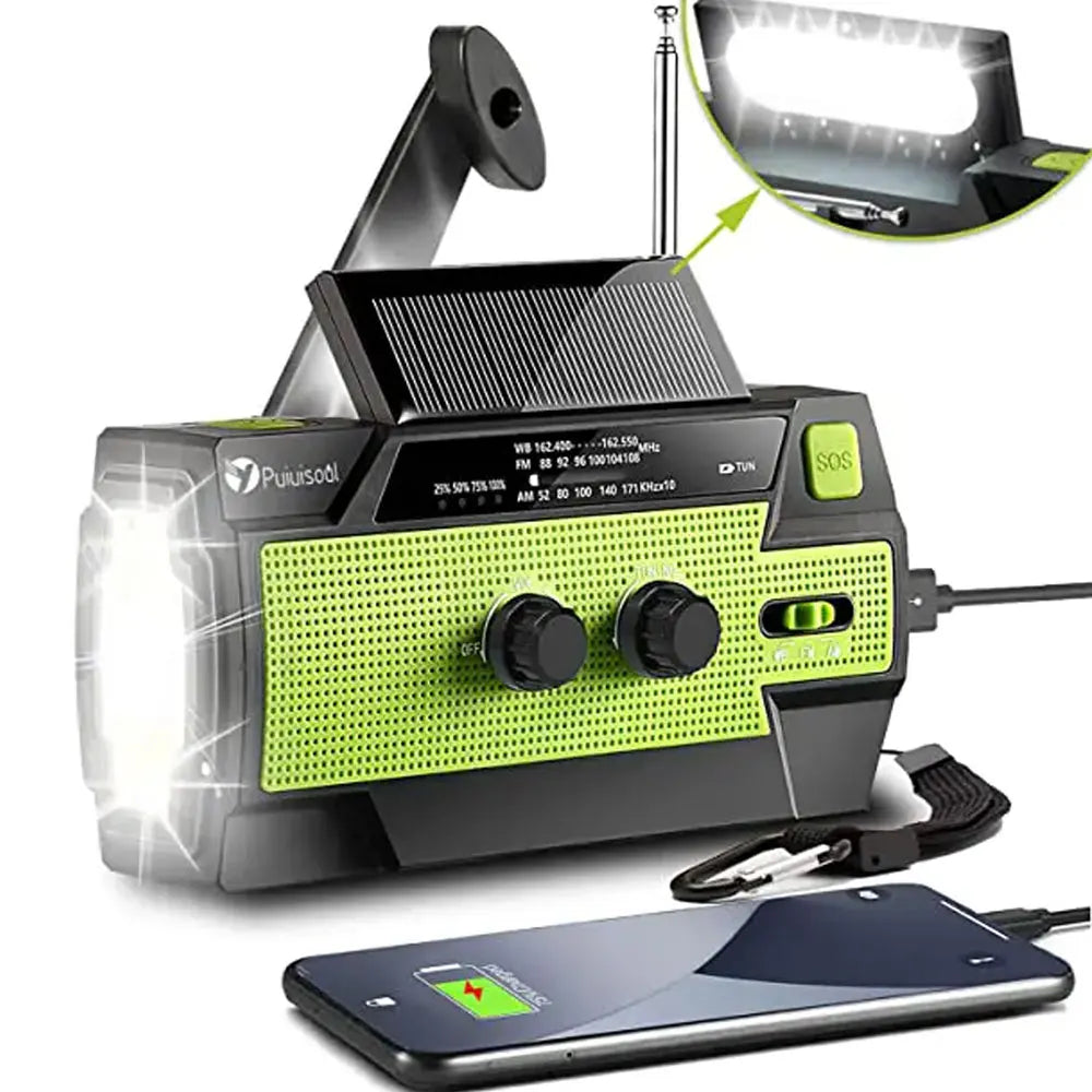 Emergency Radio with Rechargeable LED Light