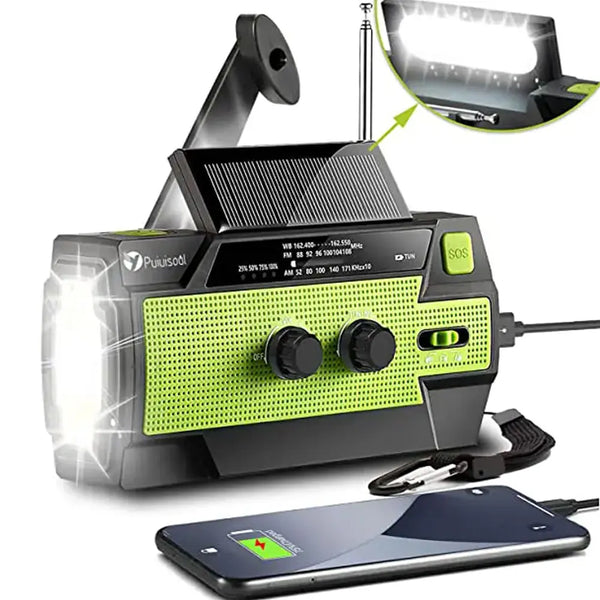 Emergency Radio with Rechargeable LED Light