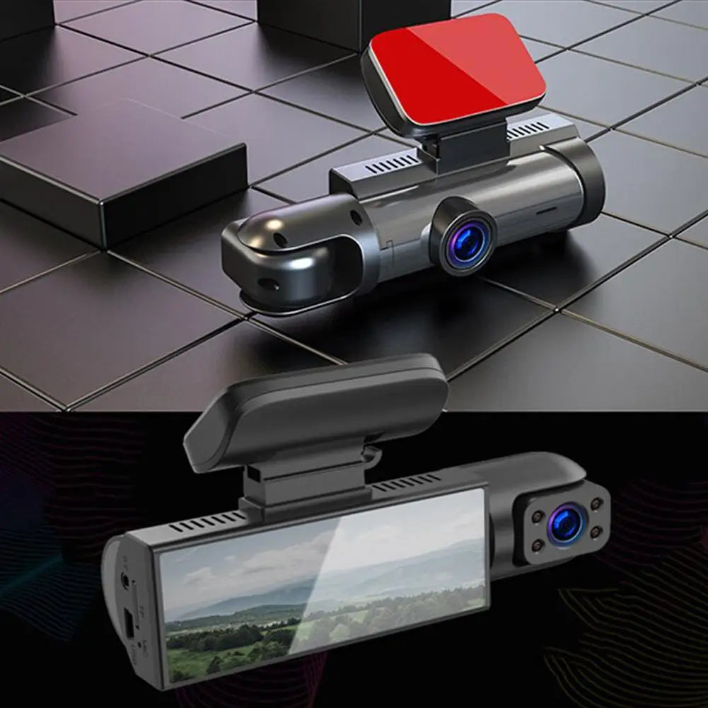 Dual Lens Dash Cam With IR Night Vision