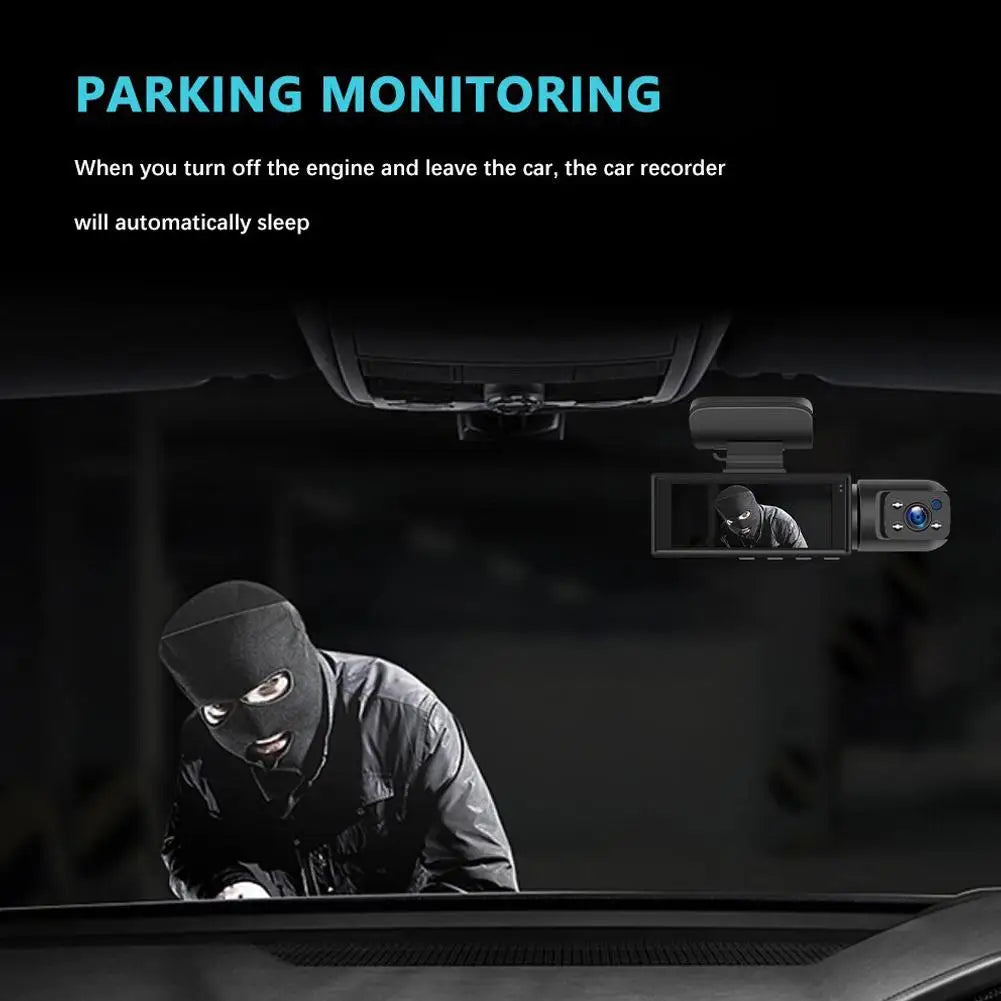 Dual Lens Dash Cam With IR Night Vision
