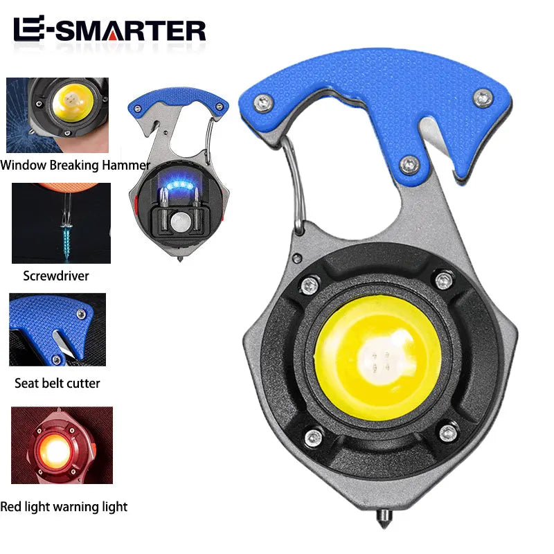 ESMARTER Flashlight Keychain for Emergency Use