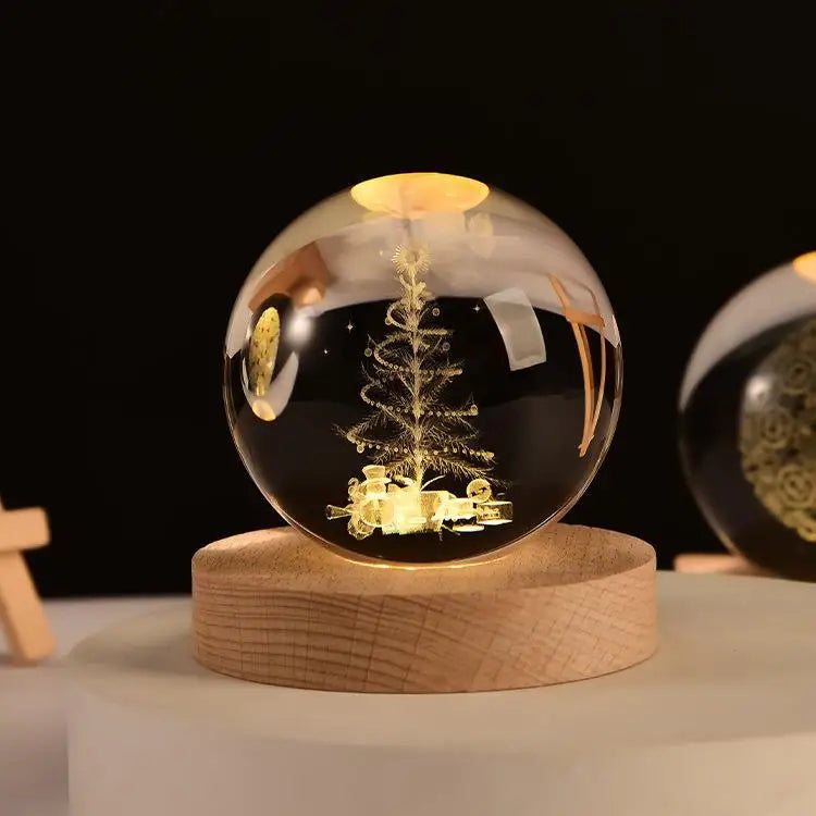 Glowing Planet 3D Crystal Bedside Night Lamp