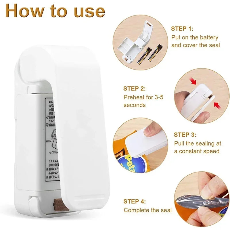 Portable Thermal Food Bag Heat Sealer